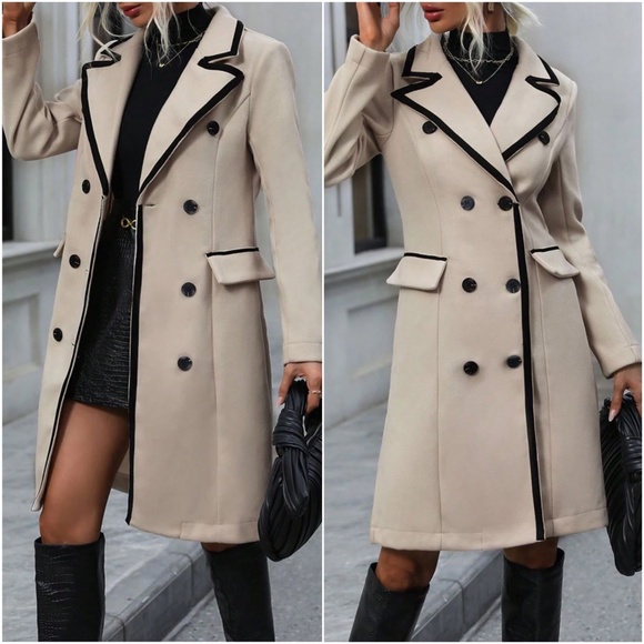BellanBlue Jackets & Blazers - Classic Two Tone Button Color Block jacket Coat